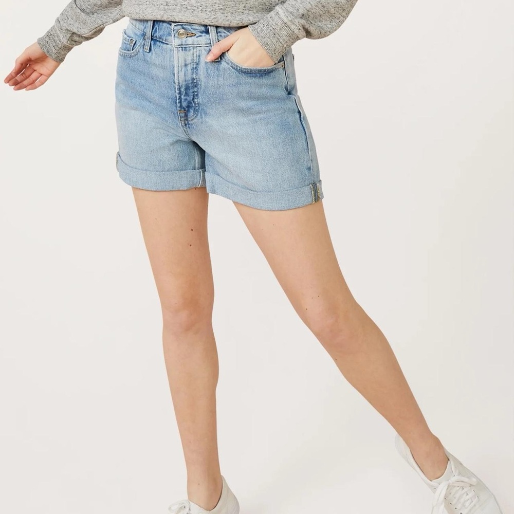 Free Assembly Light Blue High-waisted Denim Women's Jean Shorts